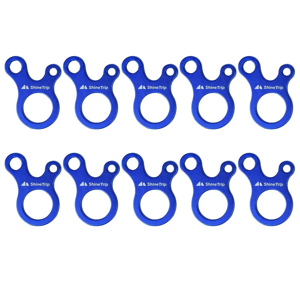 10 Pcs Aluminum Alloy Tent Rope Buckle Set