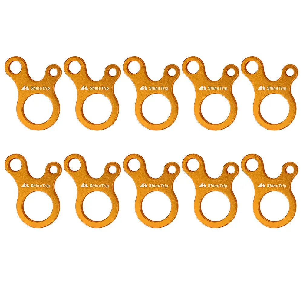 10 Pcs Aluminum Alloy Tent Rope Buckle Set