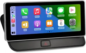 10.25 inch Touchscreen for Audi Q5 Concert/Symphony (2009-2017), Built-in CarPlay Android Auto Bluetooth Upgrade Factory Car Radio Retain Original Stereo Amplifier System