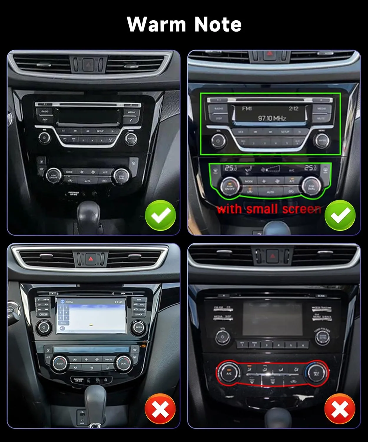2 64G Android Car Stereo for Nissan X-Trail Qashqai Rogue 2014-2018 Radio for Wireless Carplay Android Auto1080p 10.1’’Touchscreen Bluetooth Car Audio with Canbus WiFi GPS Backup Camera MIC
