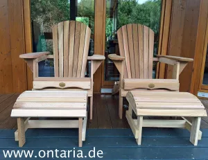 2 Folding Bear Chairs mit Schemel - CHF 150 gespart!