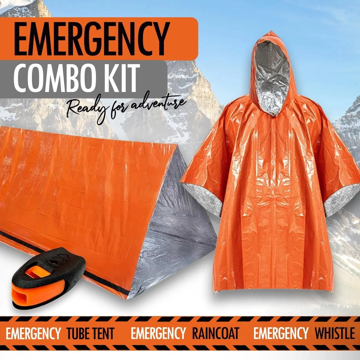 2-Person Waterproof Emergency Survival Tent for Camping and Disaster Relief