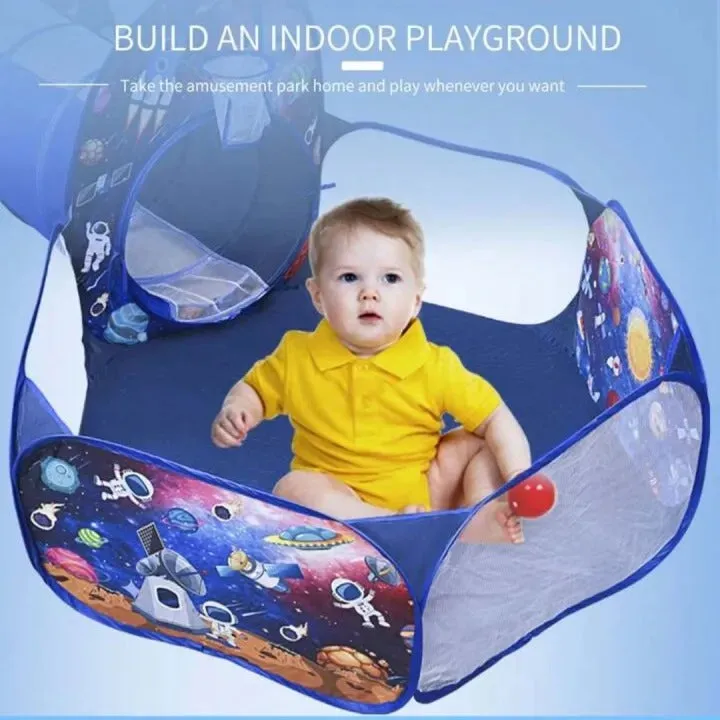3-in-1 Children's Indoor /Outdoor Adventure Playhouse Set Space Theme
