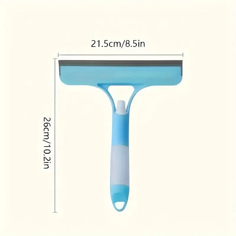 3-in-1 Handheld Glass Cleaner with Scraper & Sprayer - Versatile Window Wipe