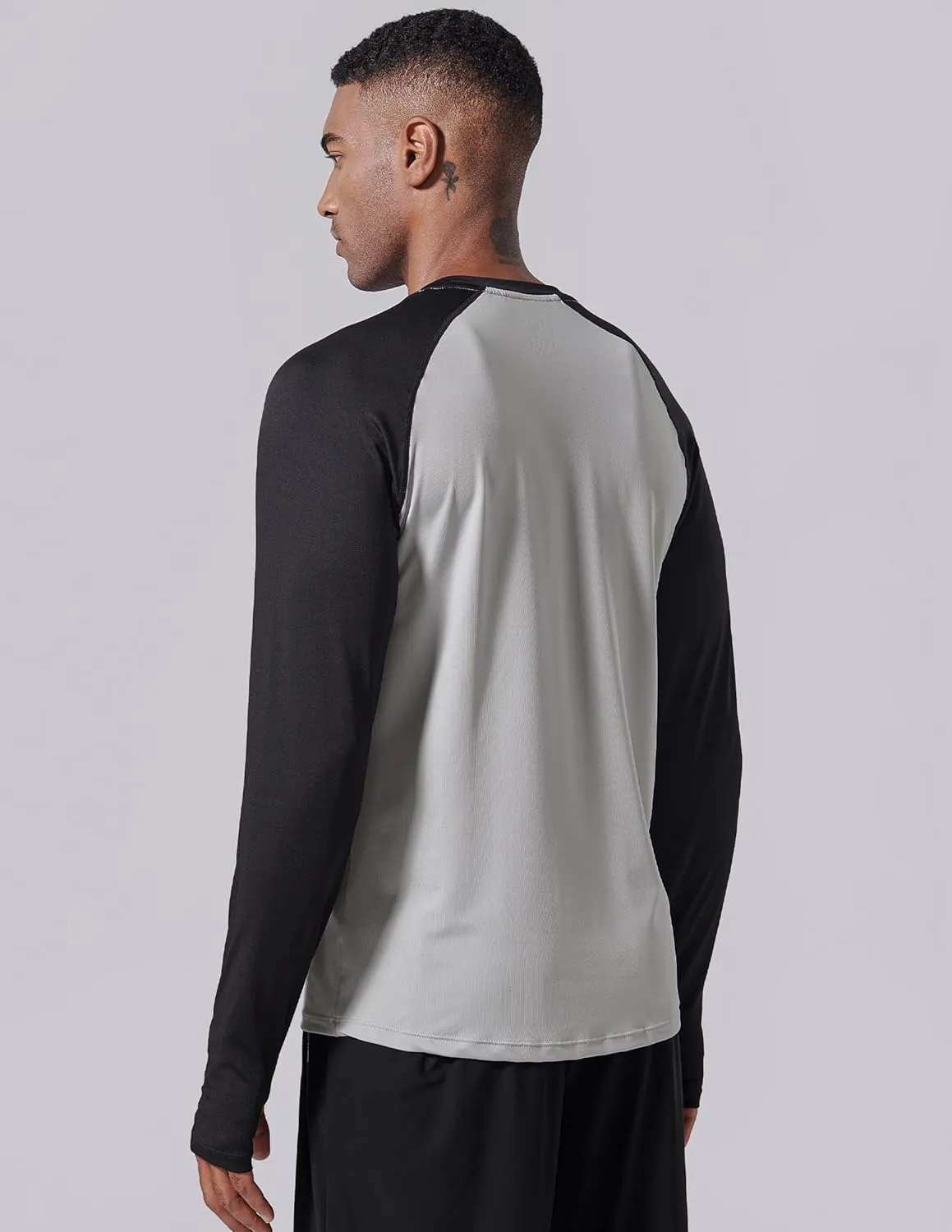 3 Pack: Men's Dry Fit Long Sleeve T Shirts, Lightweight Athletic Performance Tops with Thumb Holes Hiking
