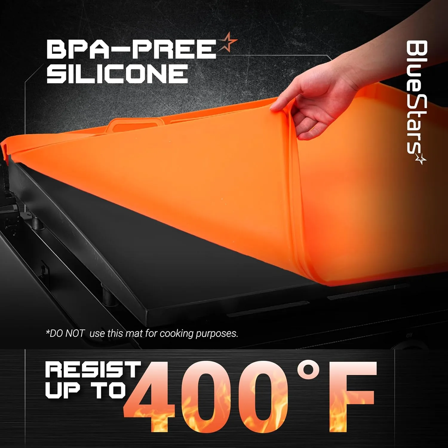 36" Silicone Griddle Cover for Blackstone Grill - Heavy Duty Food Grade Silicone, Blackstone Griddle Accessories, Protective Griddle Mat for Outdoor Grill All Year Round