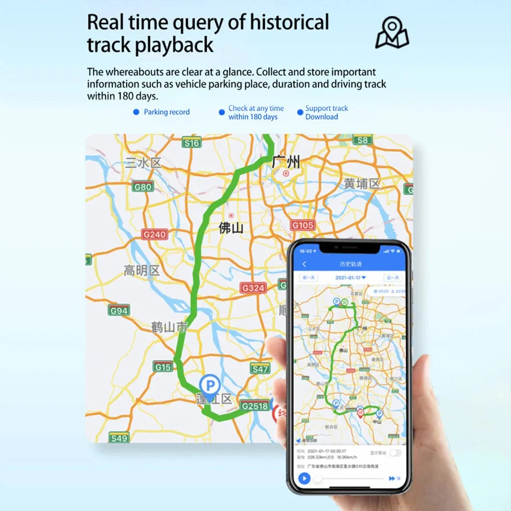 4G Mini GPS Tracker Global Locator Anti-lost Device Vehicle/Car/Person Locator System Wireless GPS/WIFI/Beidou Satellite Locator