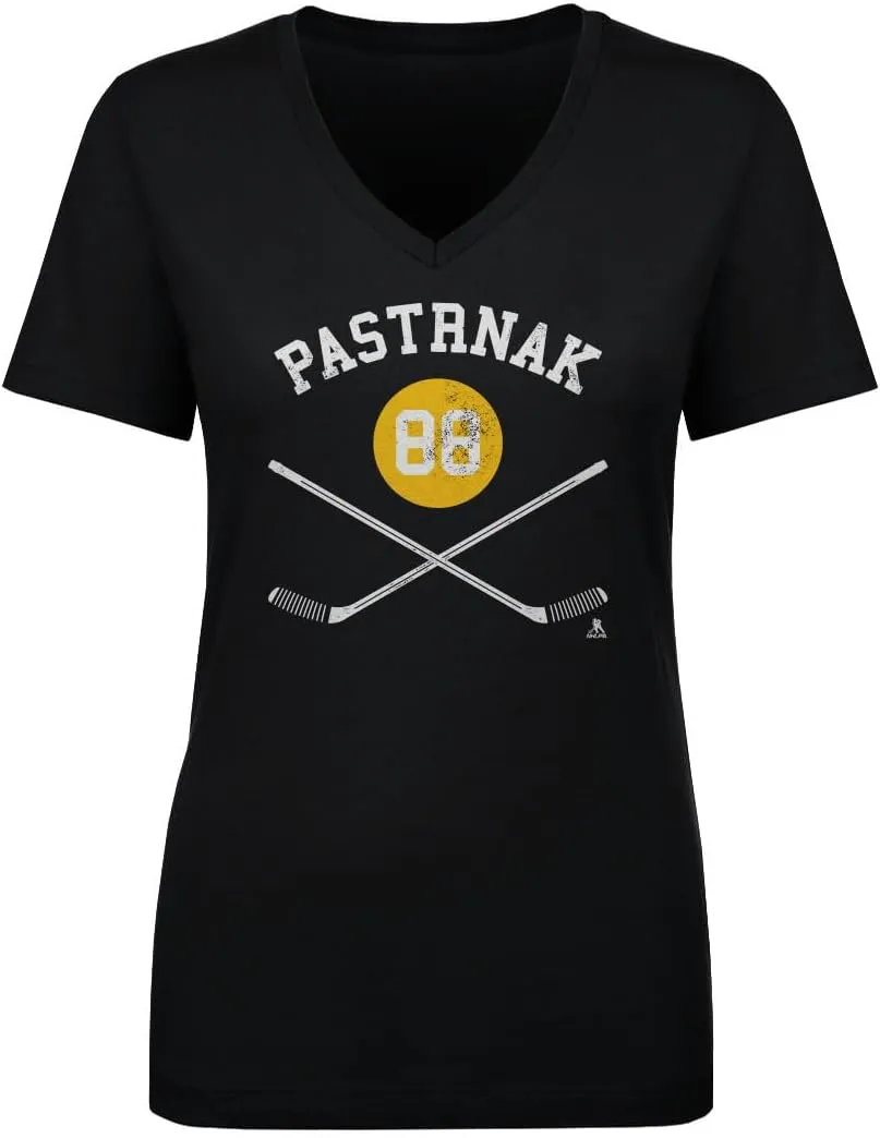 500 LEVEL David Pastrnak Women's V-Neck T-Shirt - David Pastrnak Boston Sticks
