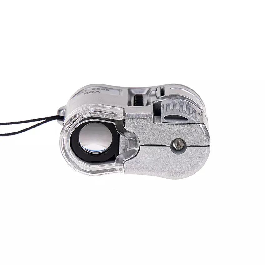 60X Handheld Magnifying Glass Mini Pocket Microscope