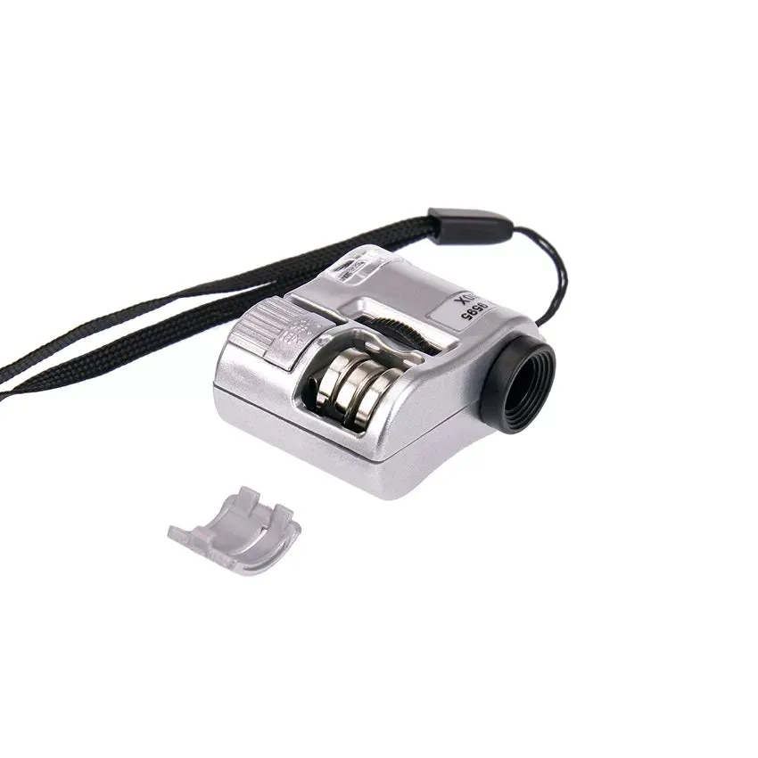 60X Handheld Magnifying Glass Mini Pocket Microscope
