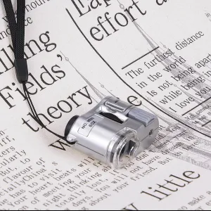 60X Handheld Magnifying Glass Mini Pocket Microscope