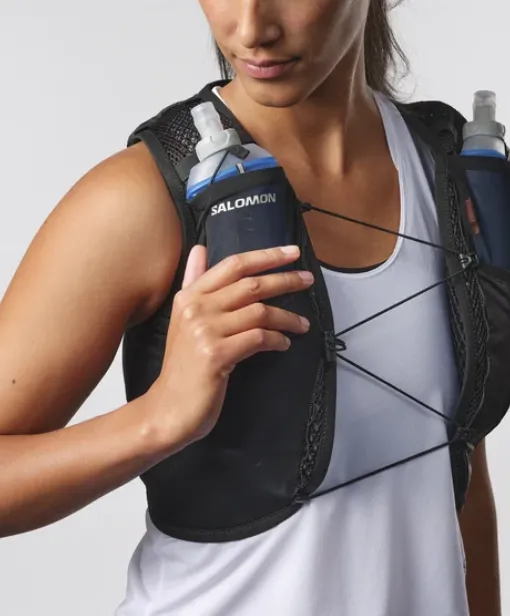 Active Skin 4 Women's Running Vest (Black/Metal)