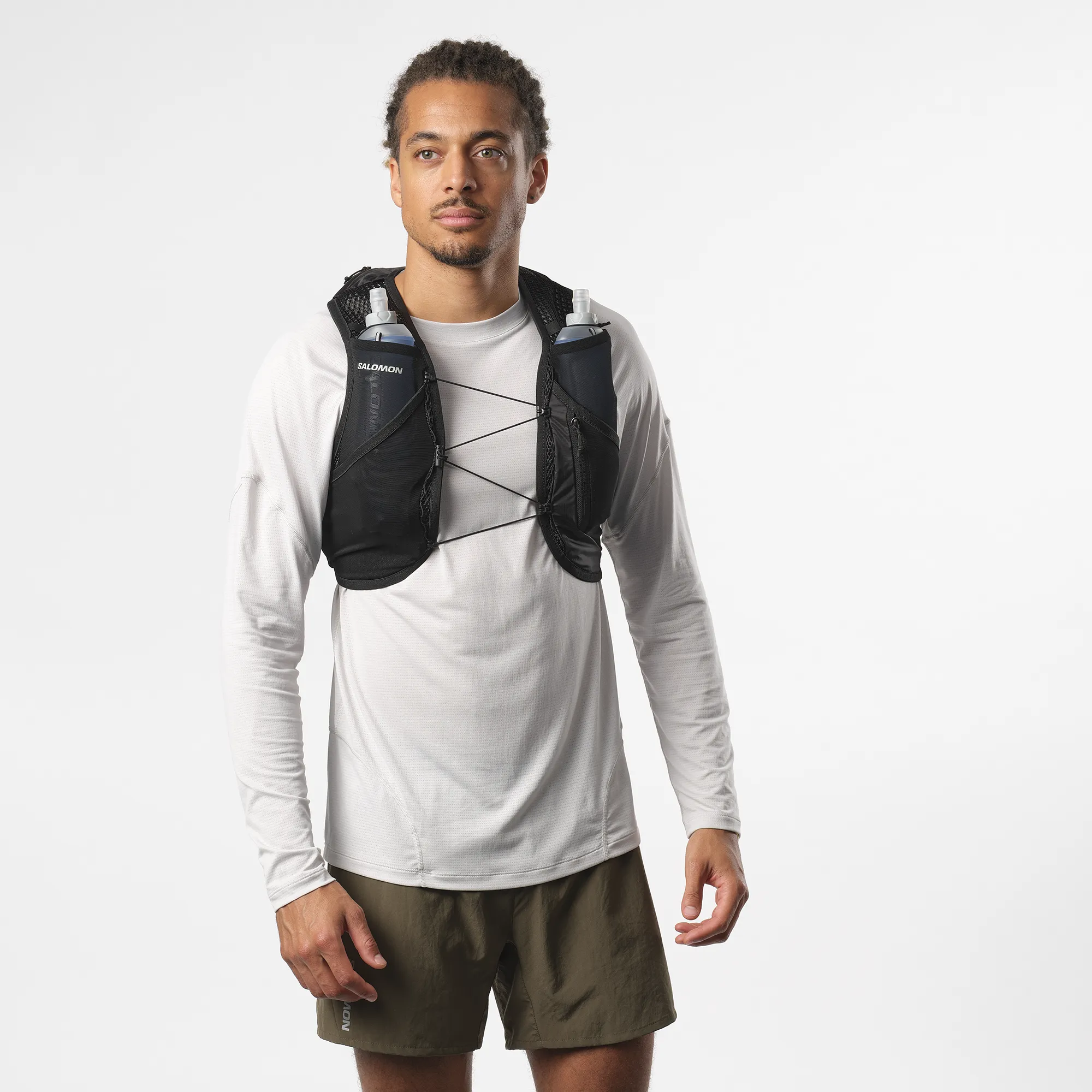 Active Skin 8 Running Vest (Black/Metal)