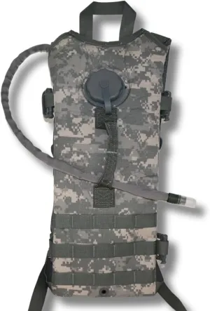 ACU Hydration Pack w/ 3-Liter Bladder, 3L/100 Fl Oz Carrier, MOLLE, Hiking, Running, Cycling, Camping