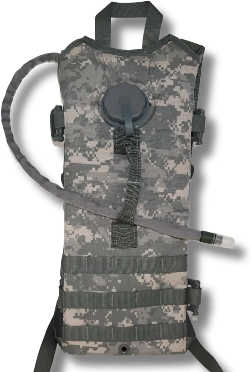 ACU Hydration Pack w/ 3-Liter Bladder, 3L/100 Fl Oz Carrier, MOLLE, Hiking, Running, Cycling, Camping