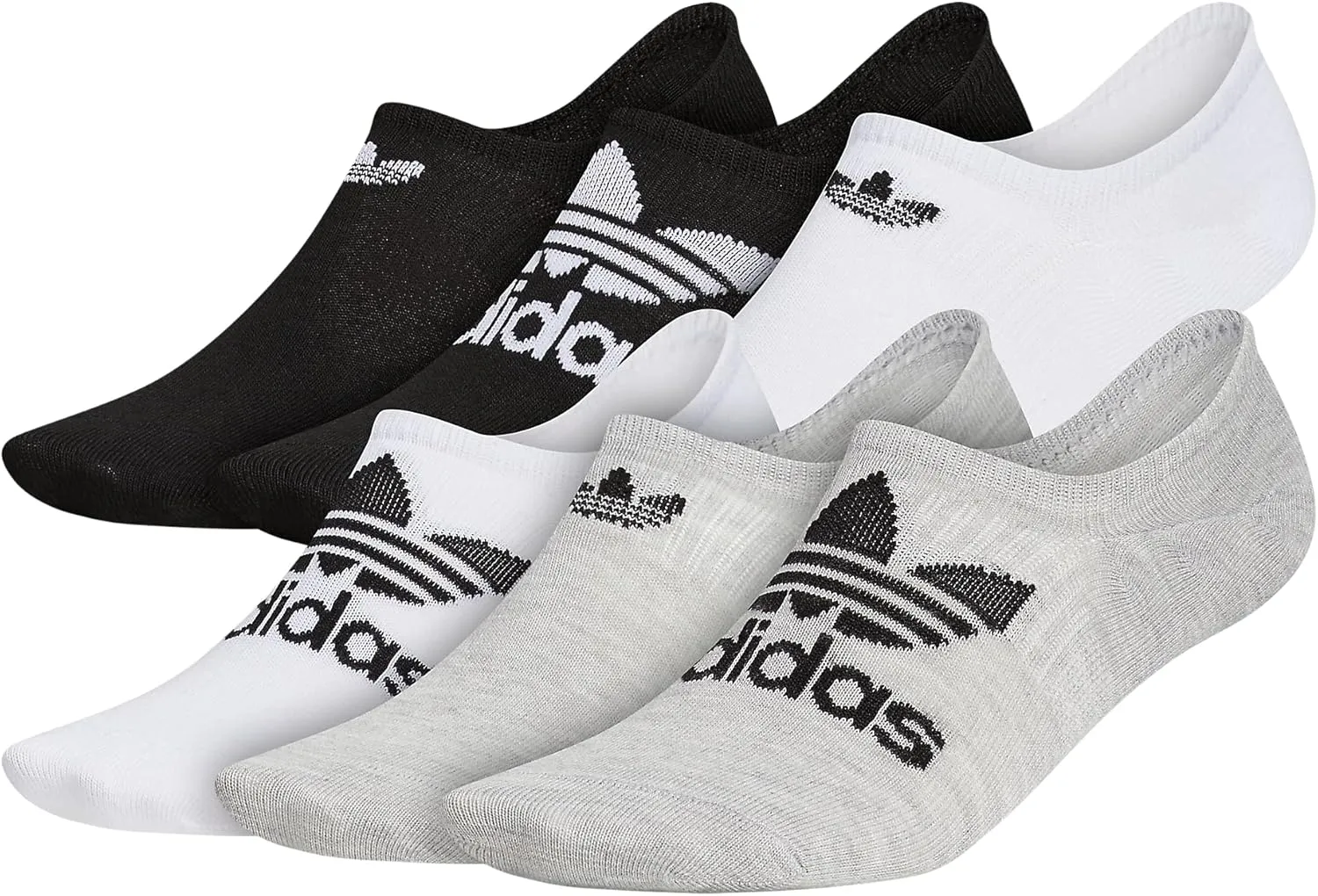 adidas Originals Men's Classic Trefoil Superlite Super No Show Socks (6-Pair)