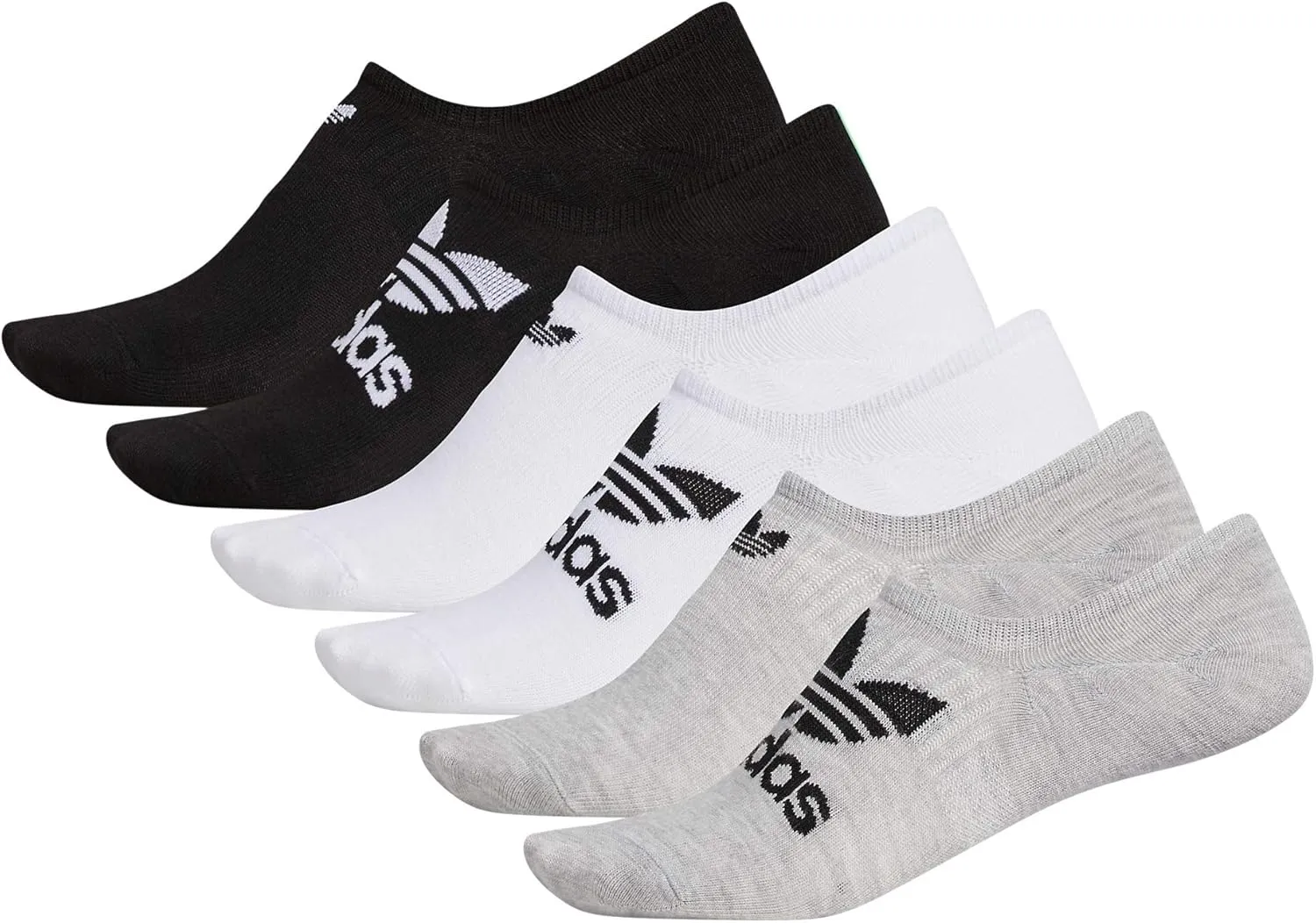 adidas Originals Men's Classic Trefoil Superlite Super No Show Socks (6-Pair)