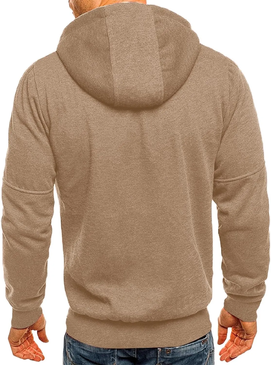 Alalaso Men's Hoodie Lightweight Long Sleeve Novelty Jersey with Hood Regular Fit Stretch Breathable Pullover