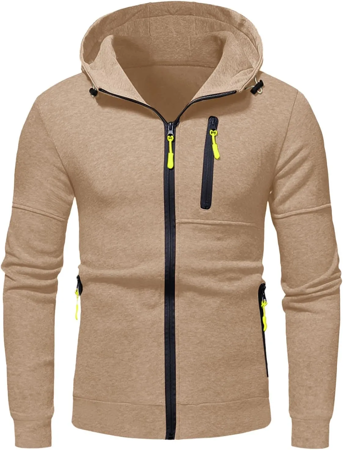 Alalaso Men's Hoodie Lightweight Long Sleeve Novelty Jersey with Hood Regular Fit Stretch Breathable Pullover