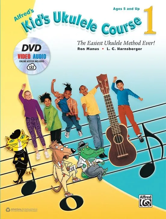 Alfred's Kid's Ukulele Course, Level 1 (Book & DVD)