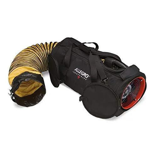 Allegro Industries Allegro 9535-08LDC 8In DC Bag Blower, 25Ft Duct, Degrees_Fahrenheit, to Volts, Amps