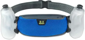 Amphipod RunLite Xtech 10K Hydration Belt, Ultra Runners Waist & Hydration Belt for Endurance Running, Racing, Men & Women - Cobalt - 21 oz