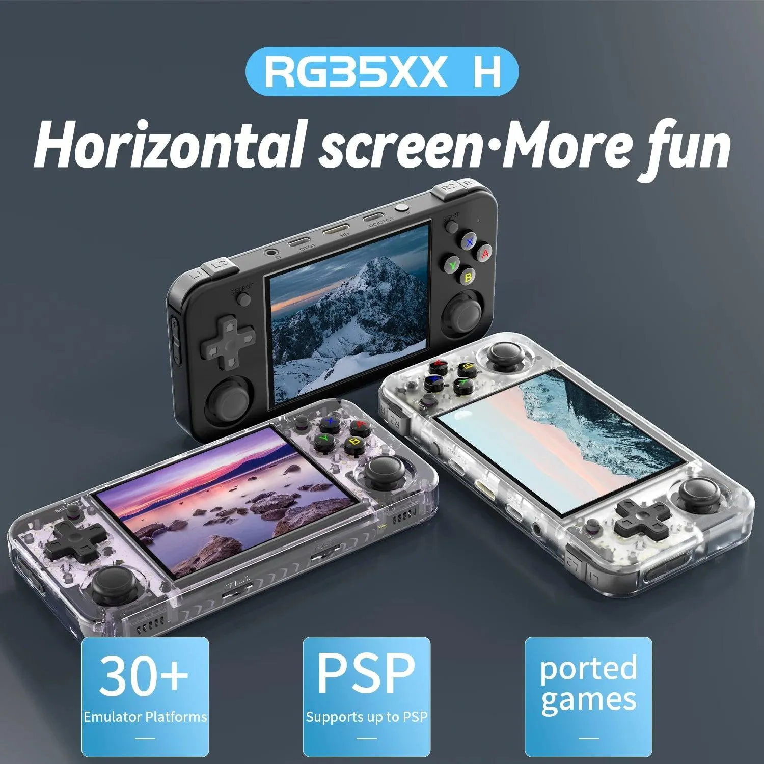 Anbernic RG35XX H Retro Handheld Game Console 3.5-inch IPS Screen