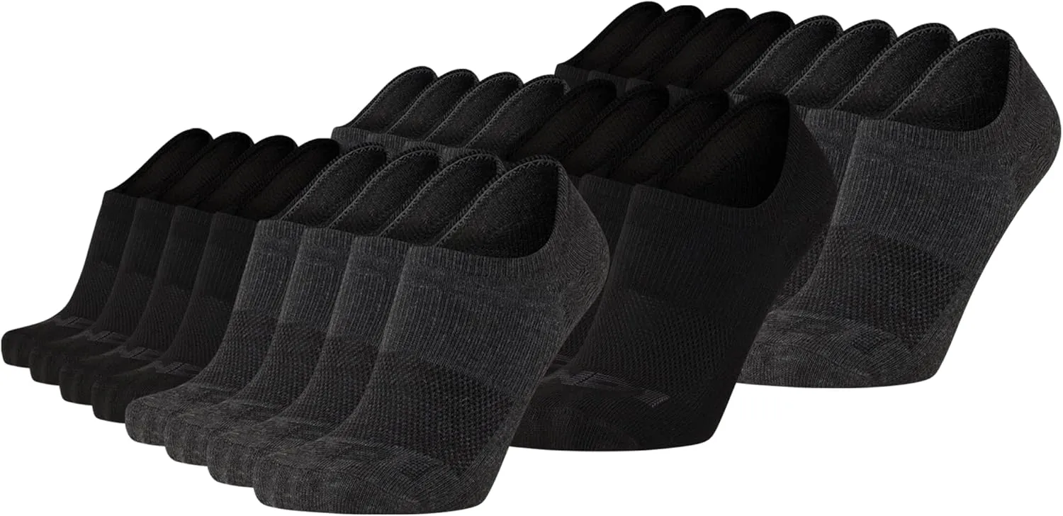 AND1 Men's Socks - Lightweight Performance No Show Liner Socks (24 Pack)