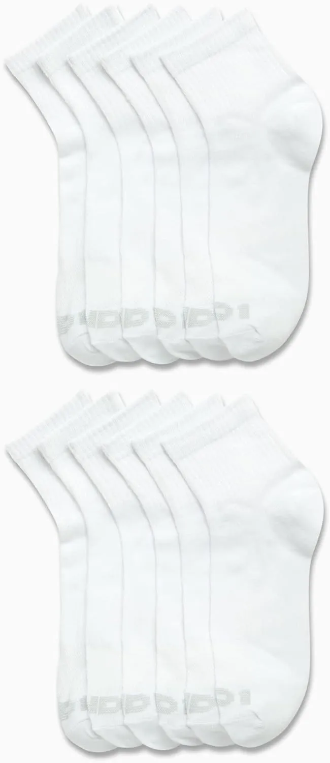 AND1 Men's Socks - PROPLATINUM Lightweight Quarter Cut Socks (12 Pack)