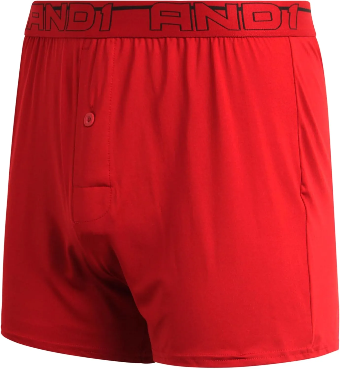 AND1 Men's Underwear Boxer Briefs - 6 Pack Lightweight Classic Knit Performance Boxers for Men with Button Fly Pouch (S-3XL)