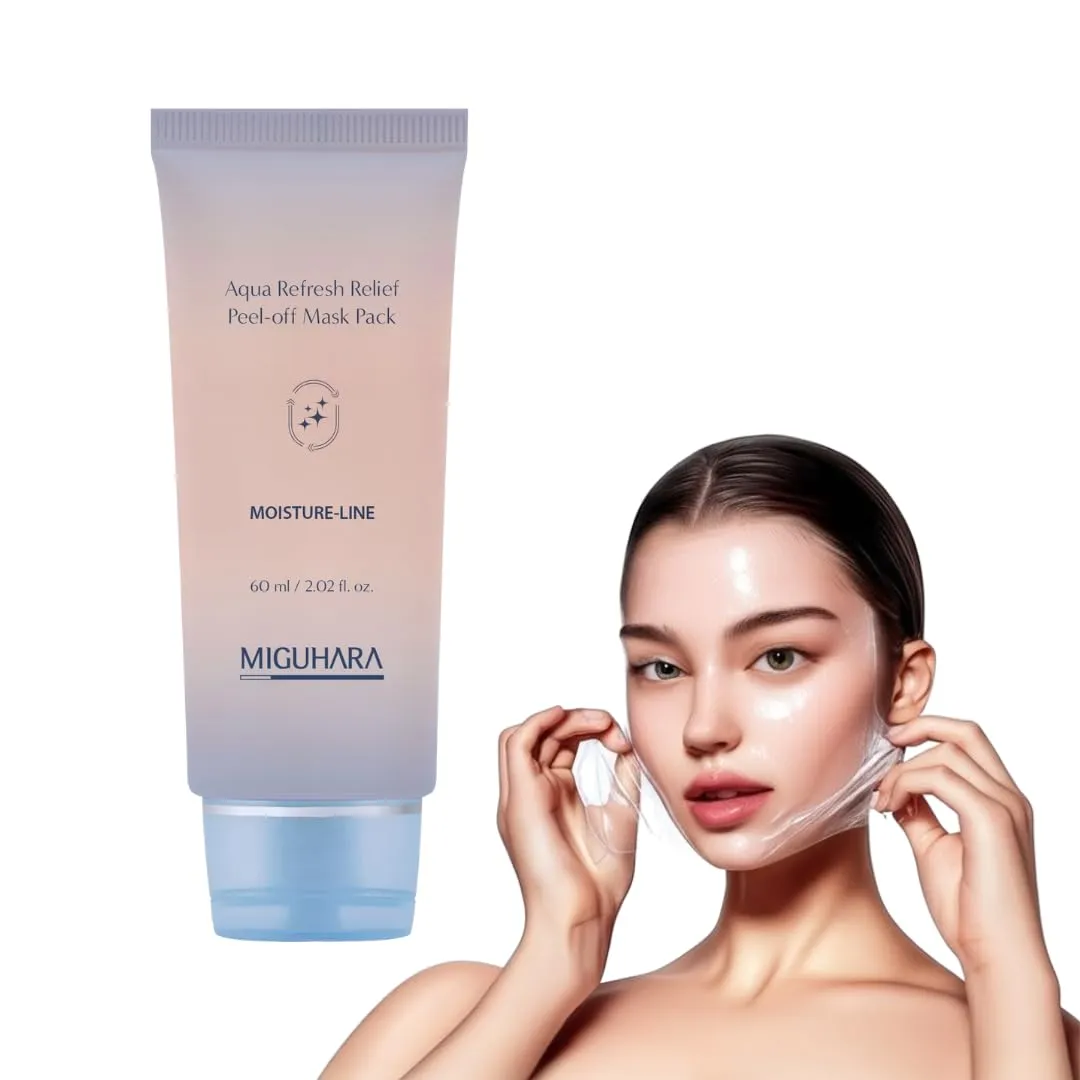 Aqua Refresh Peel-off Mask Pack, Moisture-Line | Korean Skincare Mask Pack (60ml/2.02 fl.oz.)