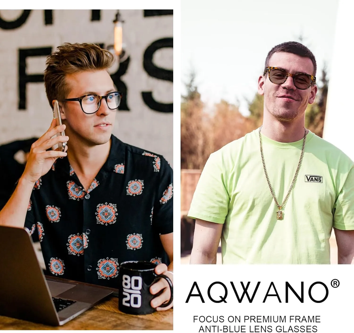 AQWANO 4 PACK Bifocal Reading Glasses for Men Women Bifocals Readers, Lightweight Comfortable Fashion with 1* Bifocal Sun Readers with Clear Top Lens, 2.5