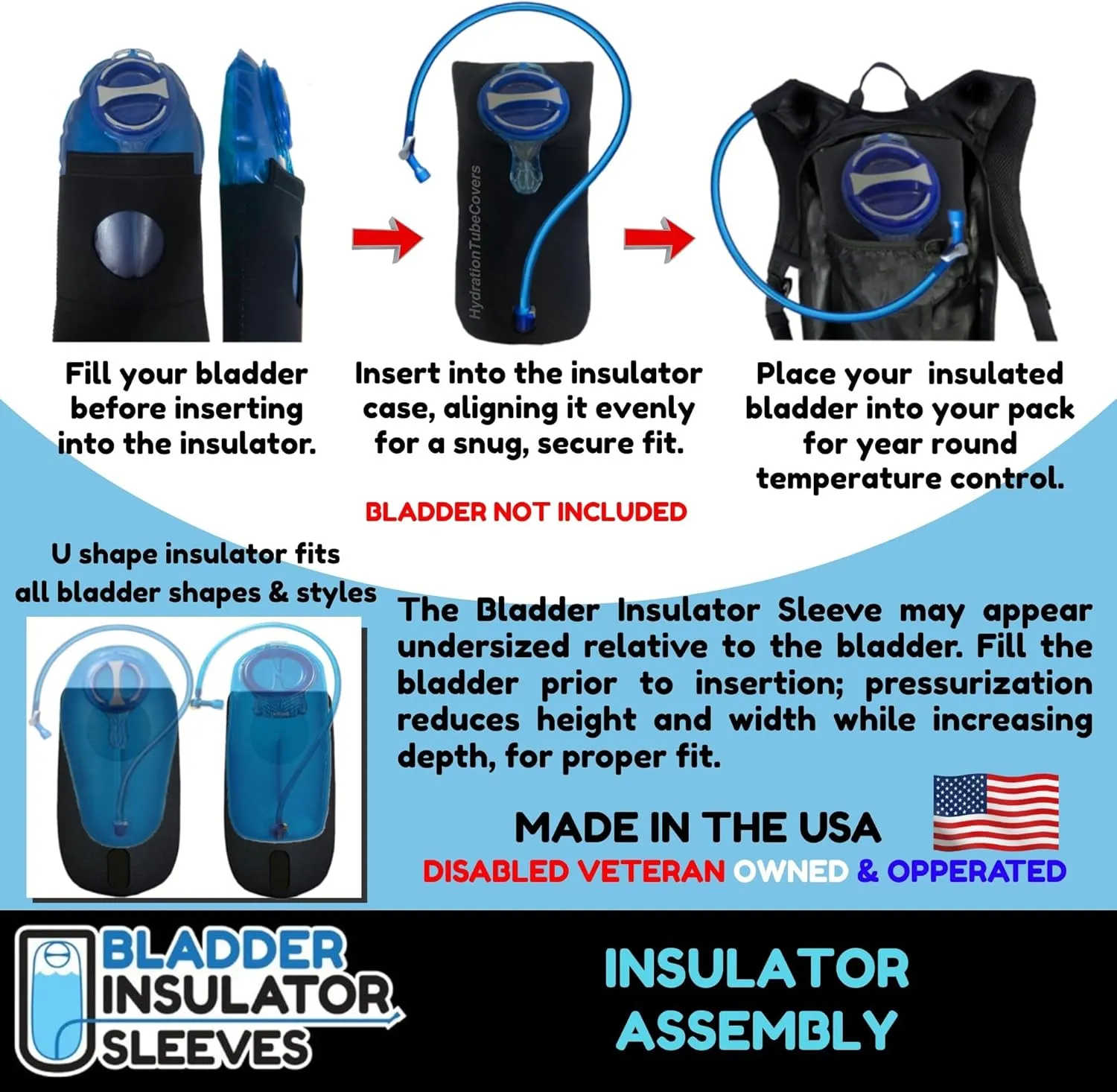 are Compatible with Camelbak Hydration Pack Reservoirs