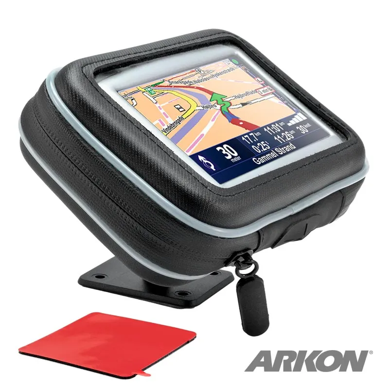 Arkon GPS-VHB Adhesive Motorcycle Mount with Water-Resistant Holder for 4.3" GPS (sku 41203)
