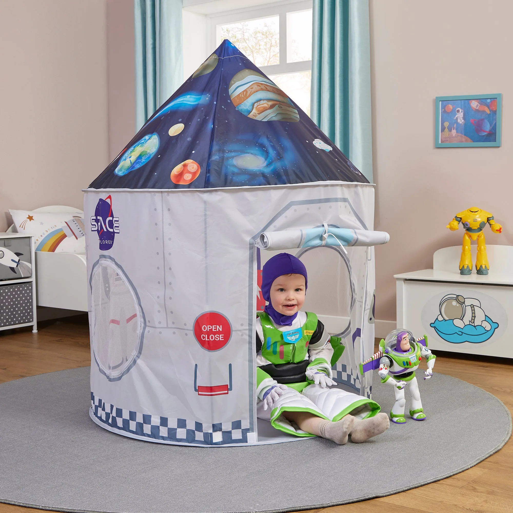 Austism-Friendly Kids 2 Person Space Pop-up Play Tent | Den | Storage Bag | 18m  