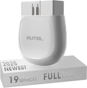 Autel MaxiAP AP200 OBD2 Scanner Bluetooth Wireless OBDII Auto Diagnostic Tool with Full System Diagnostic, 19 Reset Functions, AutoVIN, Check Engine Light Code Reader for iPhone Android White&Gray