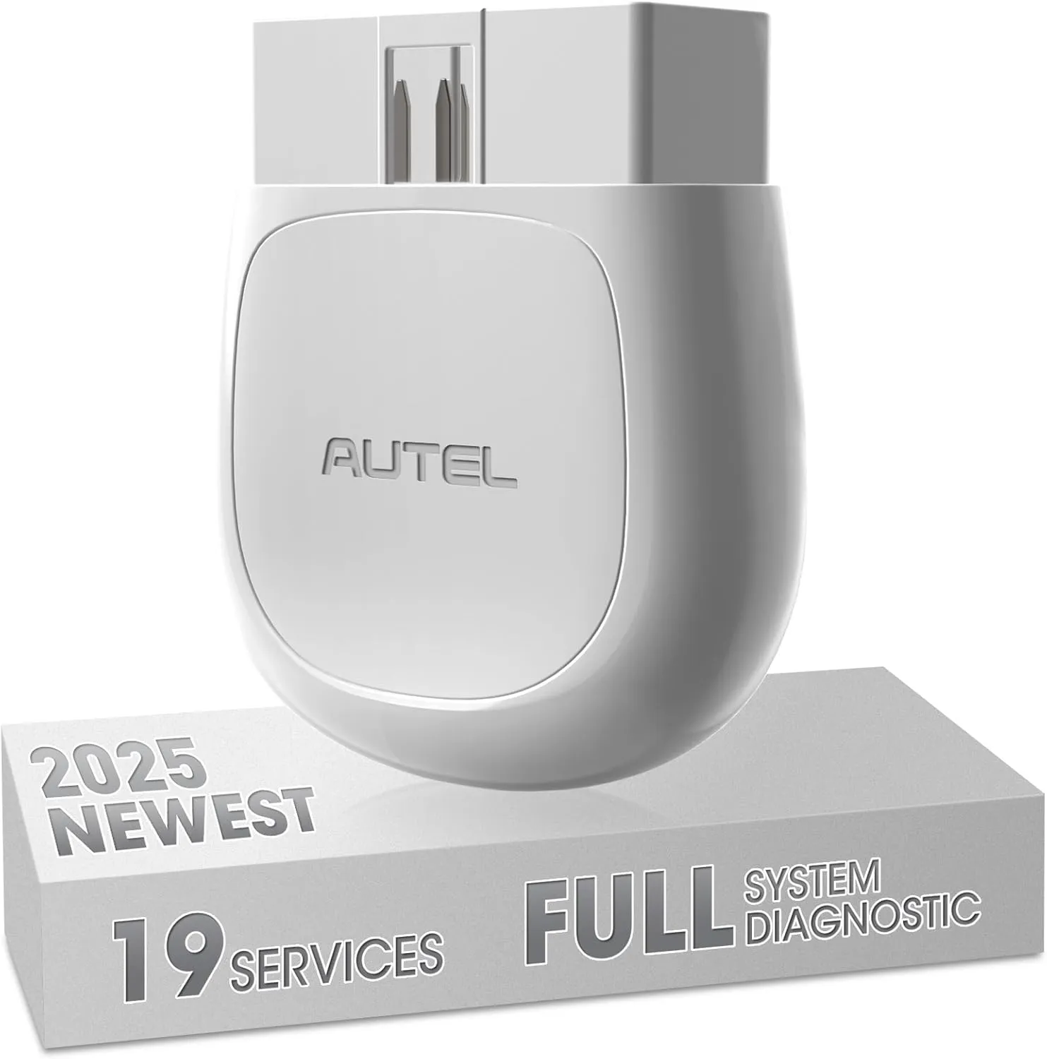 Autel MaxiAP AP200 OBD2 Scanner Bluetooth Wireless OBDII Auto Diagnostic Tool with Full System Diagnostic, 19 Reset Functions, AutoVIN, Check Engine Light Code Reader for iPhone Android White&Gray