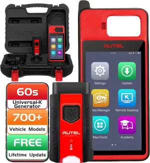 Autel Maxim KM100 Handheld-K Programming Tool, 2025 Version Same as KM100E / KM100X, Lite of IM508S IM608 II, Built-in APB112, OBD Sync for 700  Models, VCI200, Fréé Lifetime Updates