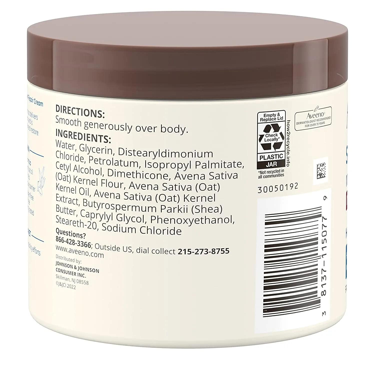 Aveeno Skin Relief Intense Moisture Repair Cream, 11 oz (Pack of 3)