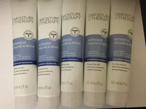 Avon Moisture Therapy Intensive Healing & Repair Hand Cream Lot of 5, 4.2 fl. oz. Each – Deep Hydration for Dry, Cracked Skin, Fragrance-Free, Hypoallergenic,