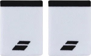 Babolat Logo Jumbo Wristbands, White/Black
