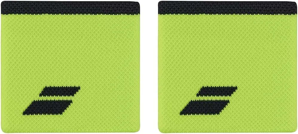 Babolat Logo Wristbands, Aero/Grey, yellow