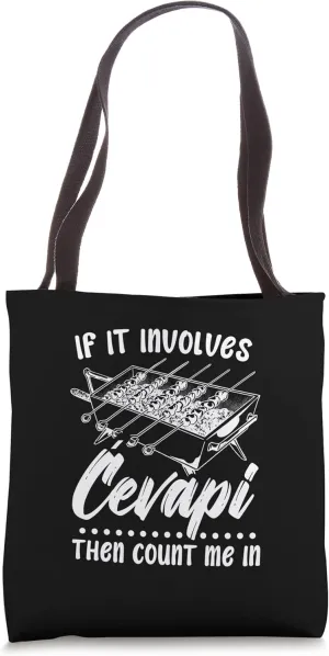 Balkan food Cevape Cevapcici Cevapi snack Grill Tote Bag