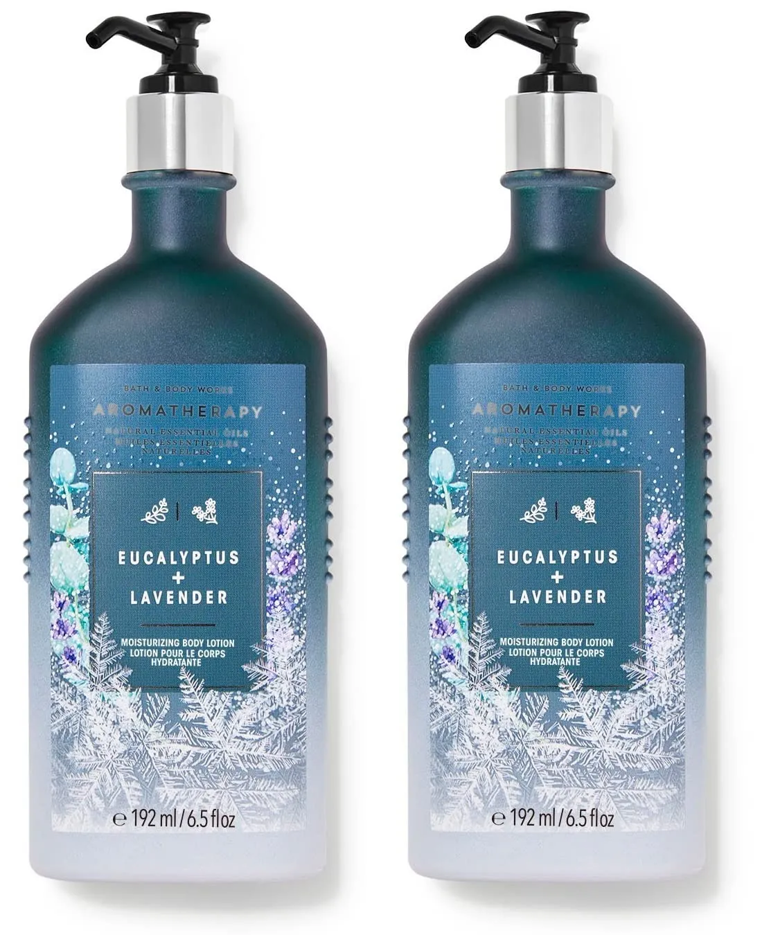 Bath & Body Works 2 Pack Aromatherapy EUCALYPTUS   LAVENDER Moisturizing Body Lotion - Full Size