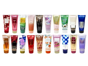 Bath & Body Works 4 Pack Assorted Body Cream Bundle with a Himalayan Salts Springs Sample Soap