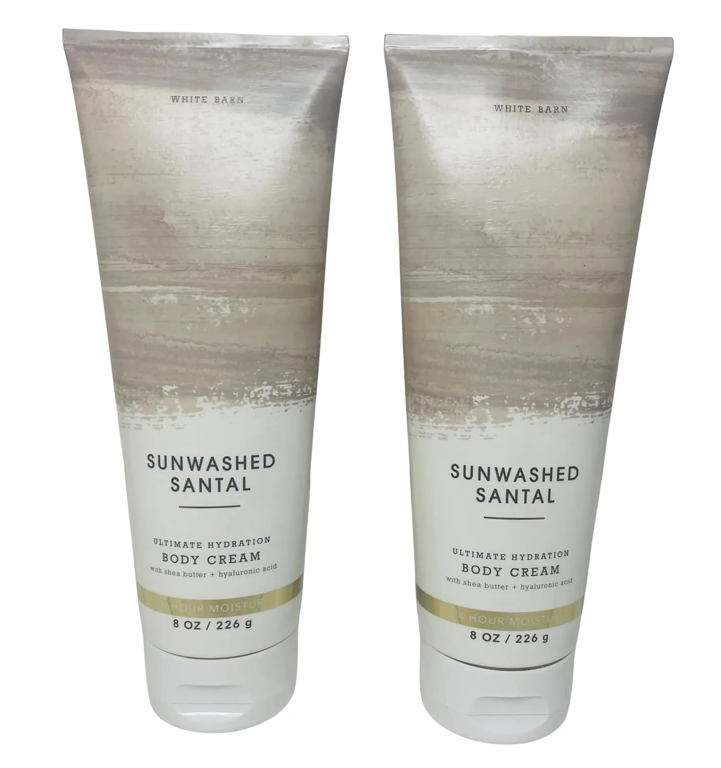Bath & Body Works Sunwashed Santal Ultimate Hydration Body Cream 8 Ounces Pack of 2