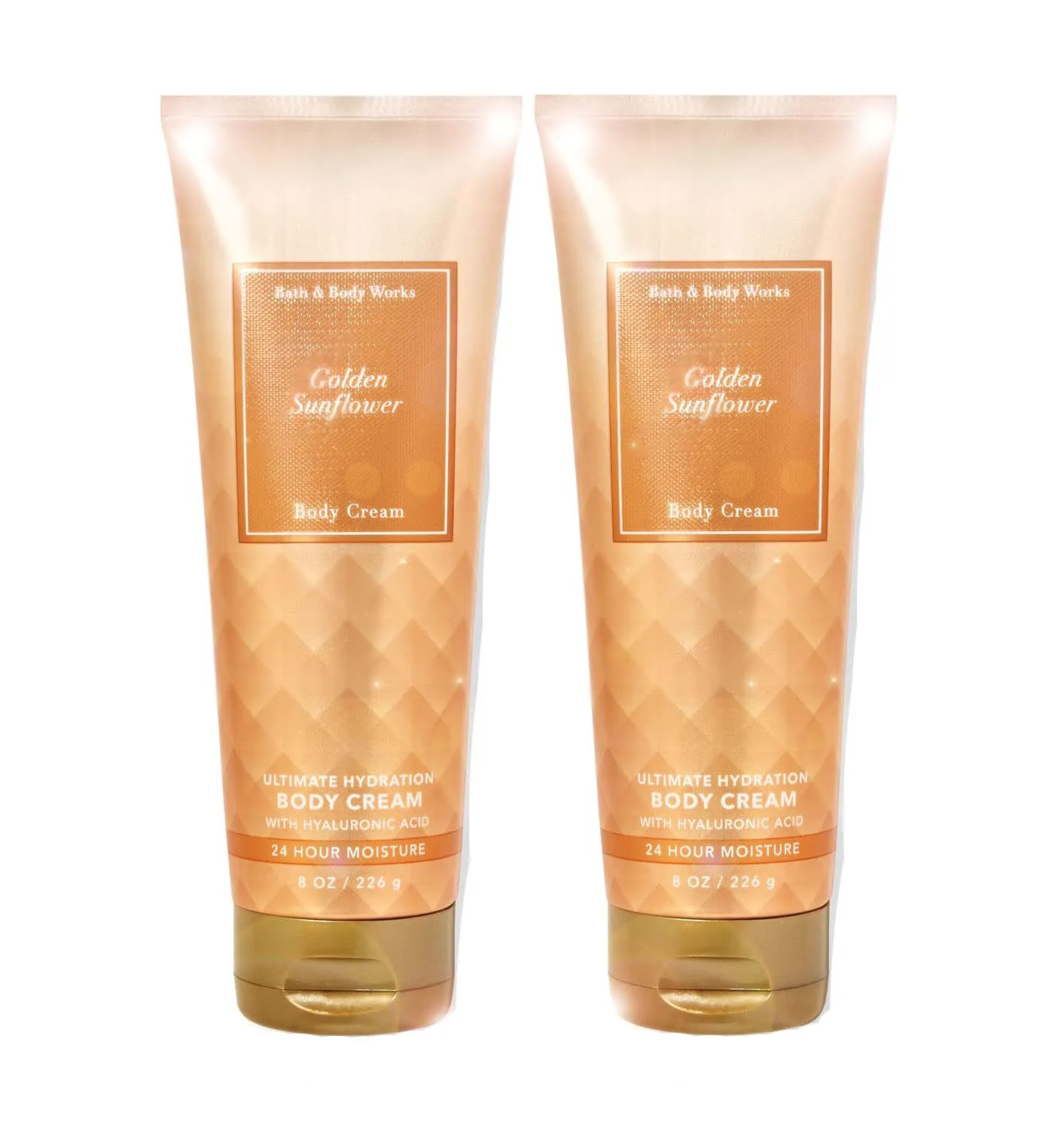 Bath & Body Works Ultimate Hydration Body Cream For Women 8 Fl Oz 2- Pack (Golden Sunflower)