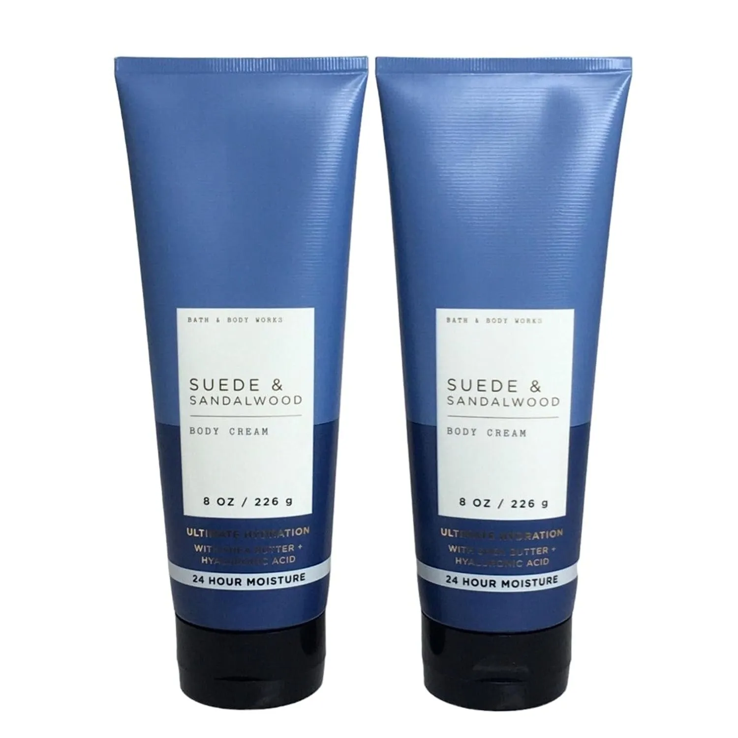 Bath & Body Works Ultimate Hydration Body Cream Pack of 2 (Suede Sandalwood),8.0 fluid_ounces
