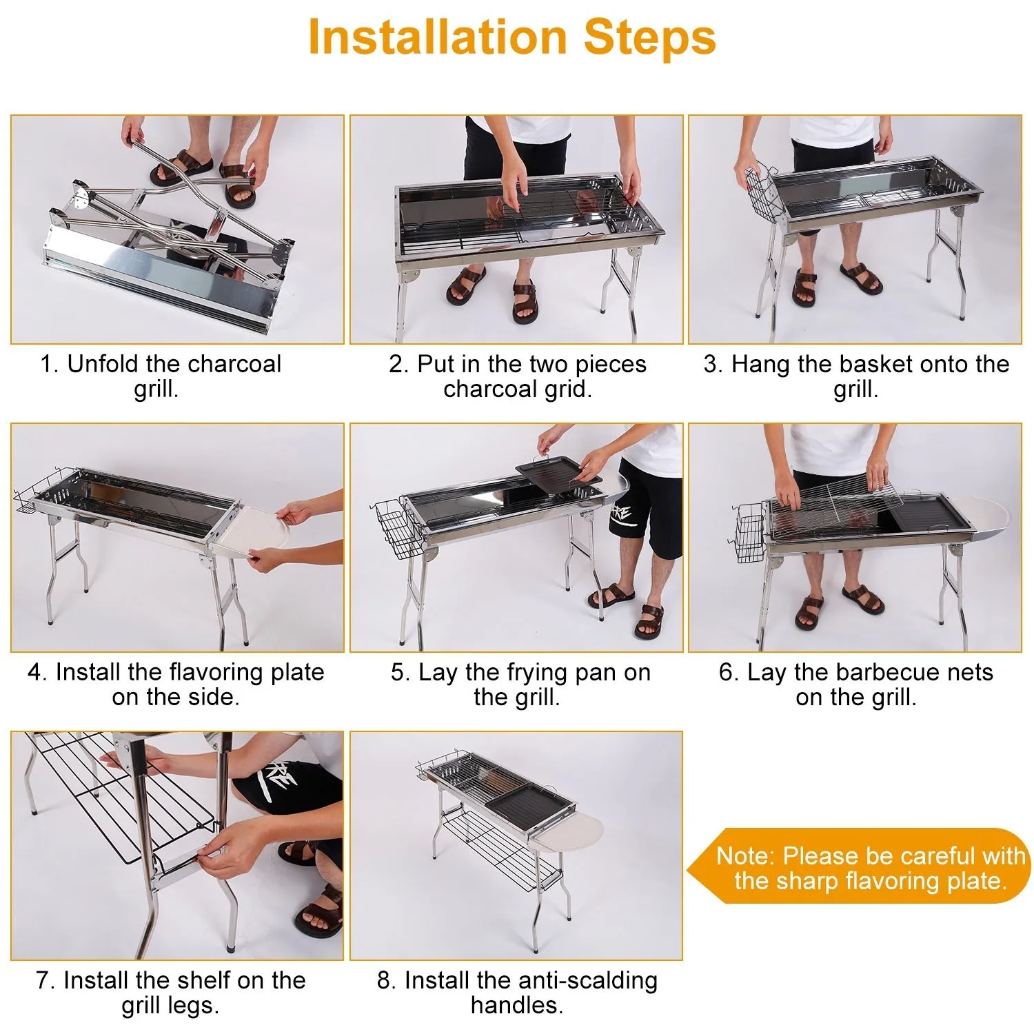 BBQ 16.7x10x17.7 Portable Camping Charcoal Grill Picnic Rack Inch Foldable Grill BBQ For Proactive support Garden Suitcase Outdoor Adjustable