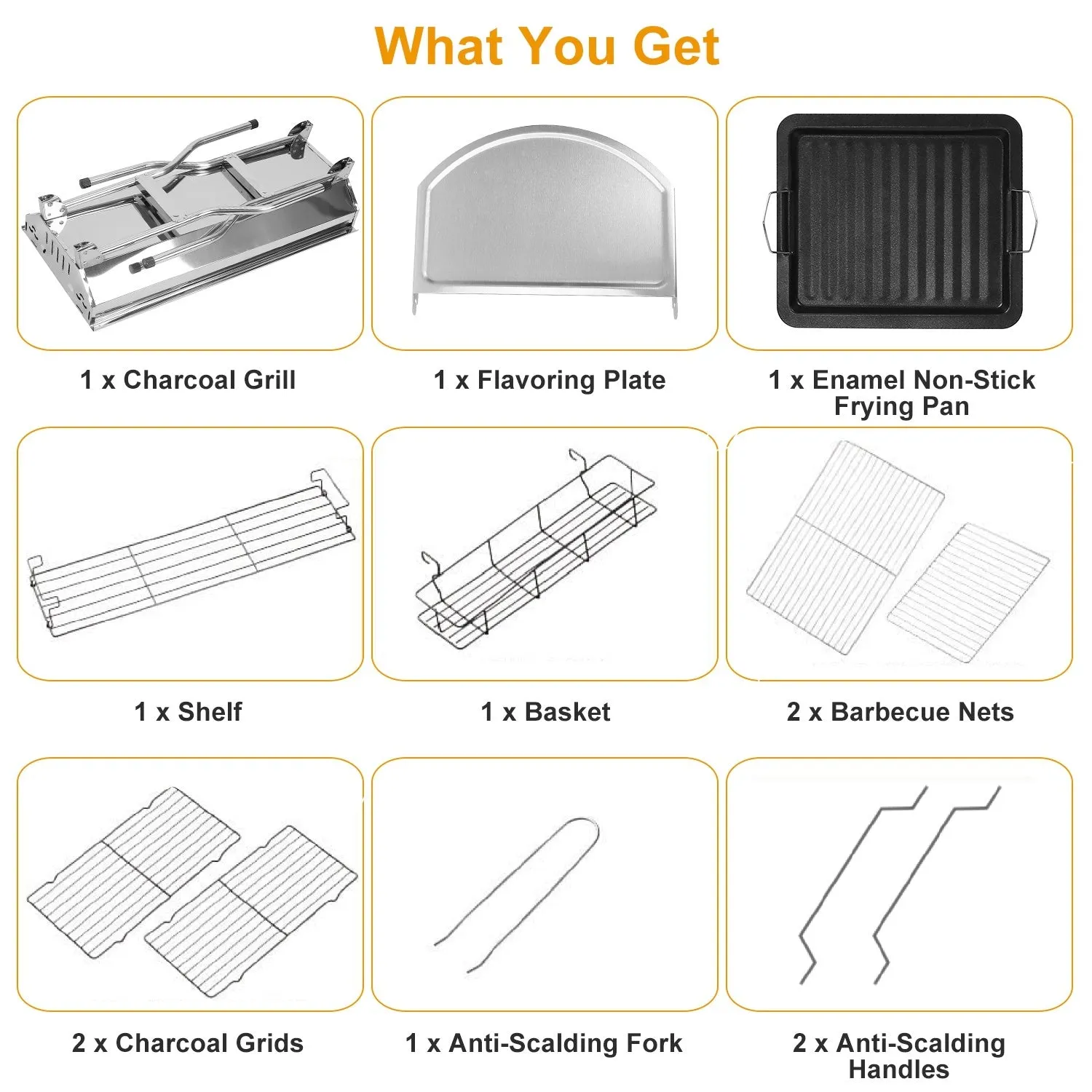 BBQ 16.7x10x17.7 Portable Camping Charcoal Grill Picnic Rack Inch Foldable Grill BBQ For Proactive support Garden Suitcase Outdoor Adjustable